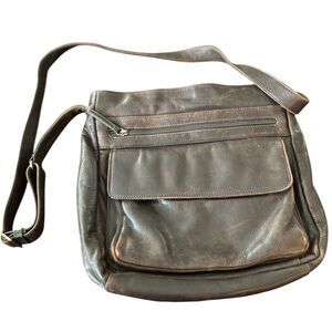 Derek Alexander Vintage Brown Leather Shoulder Bag Women's Casual‎